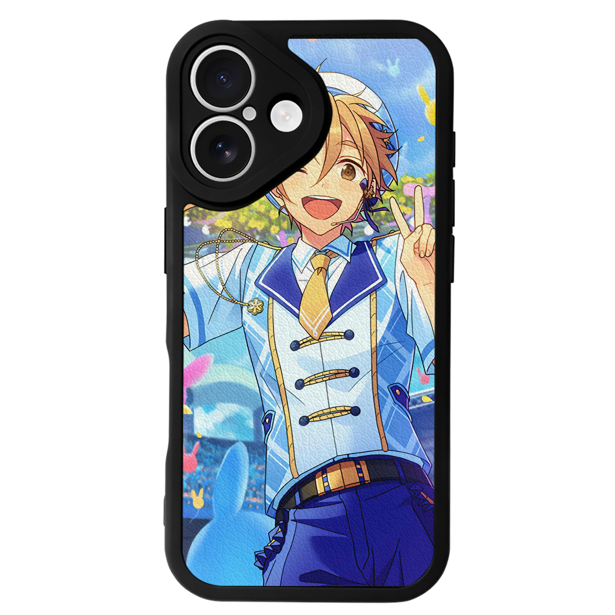（画像用） あんさんぶるスターズ! Ensemble Stars 【iPhone 16シリーズ対応】シリコンスマホケース（レザー調） 材質：シリコン